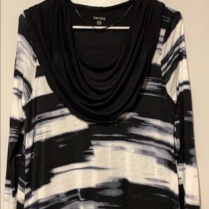 Kensie dress black and white